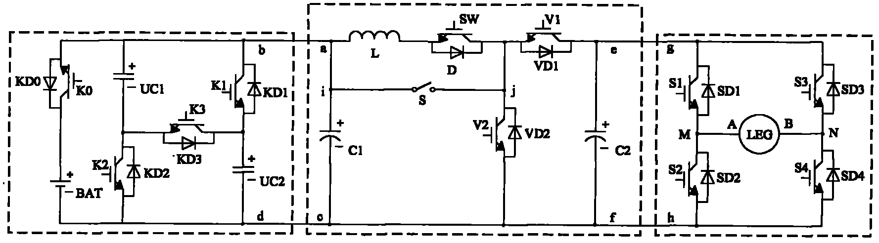 Energy storage system realizing bidirectional electric energy flow and control method thereof