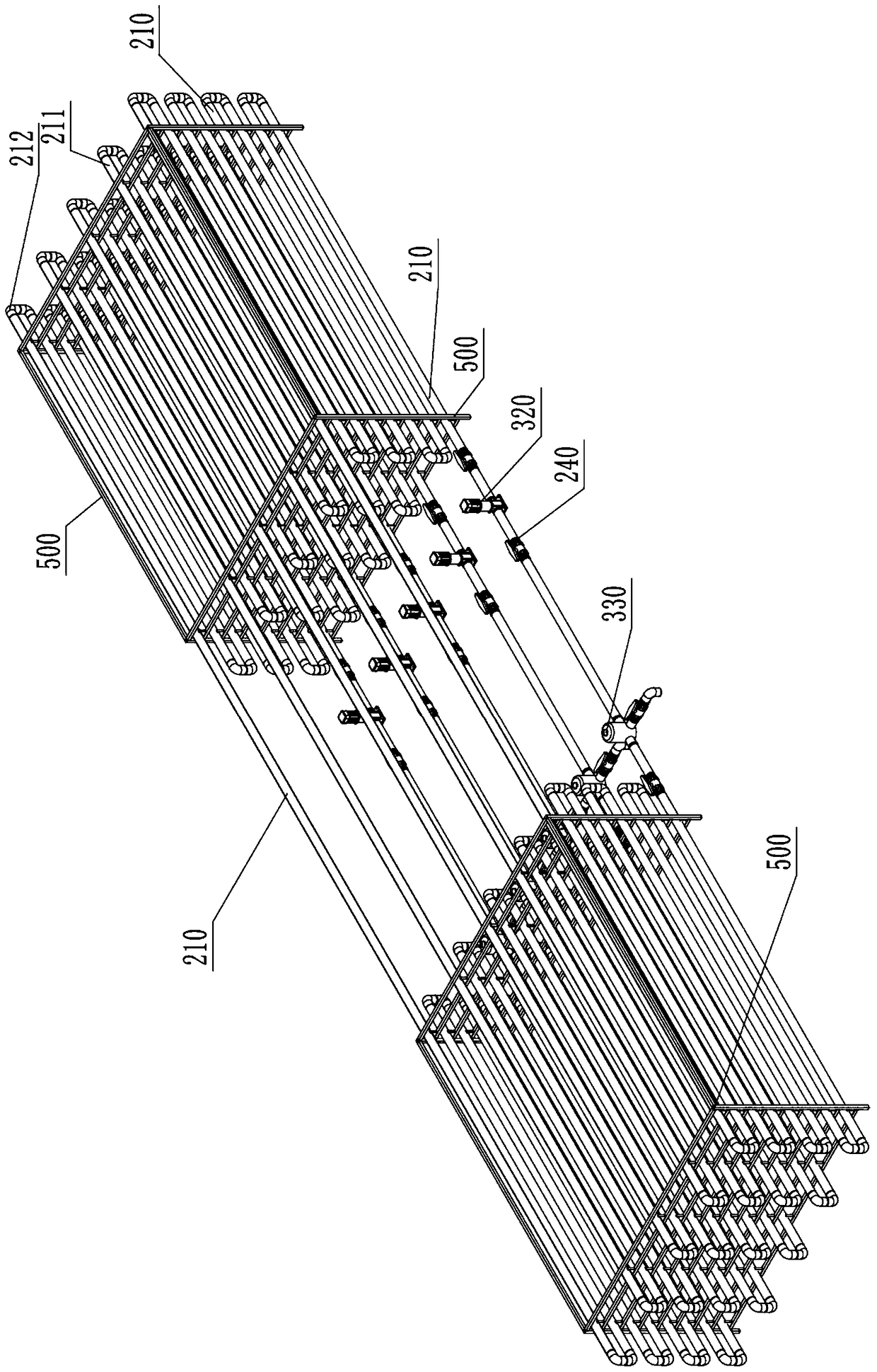 Pilot test platform and test method for water transmission and distribution network