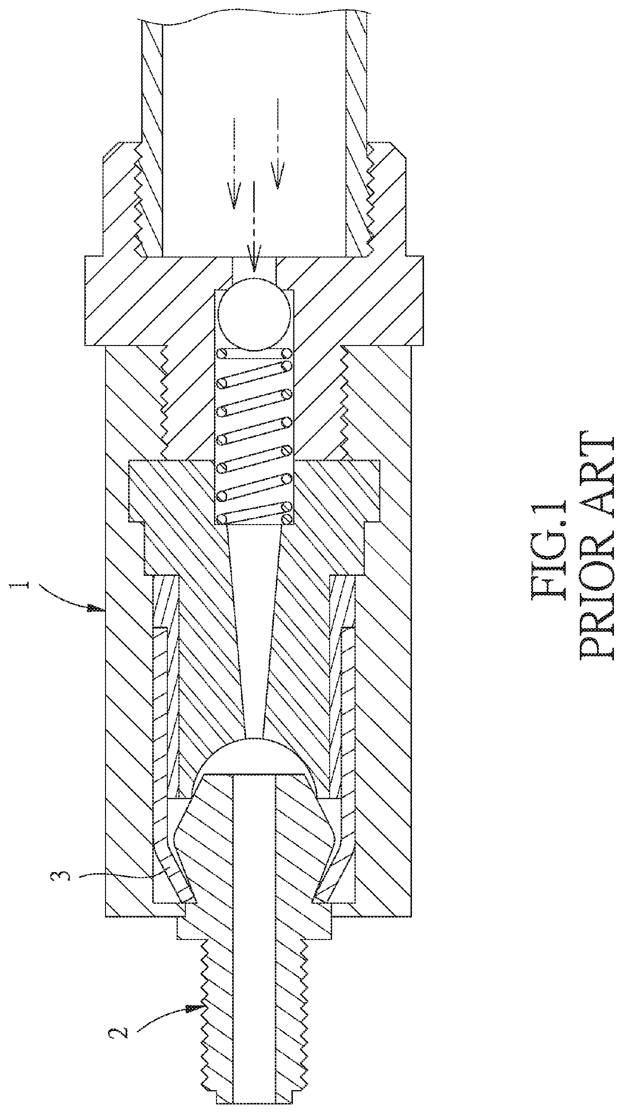 Quick-disassembly nipple connector structure