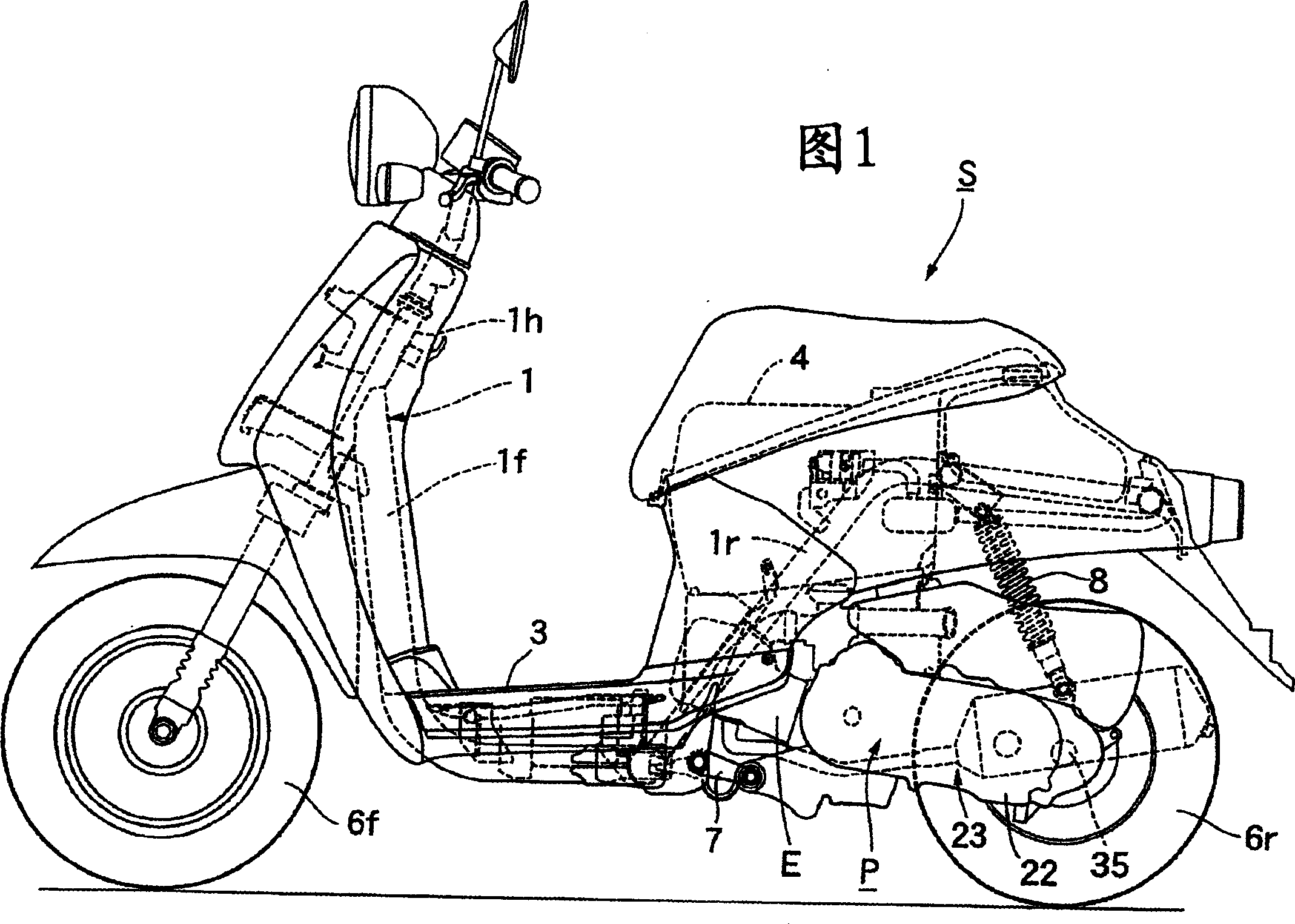 Pinion-shaft support structure for starter in power unit