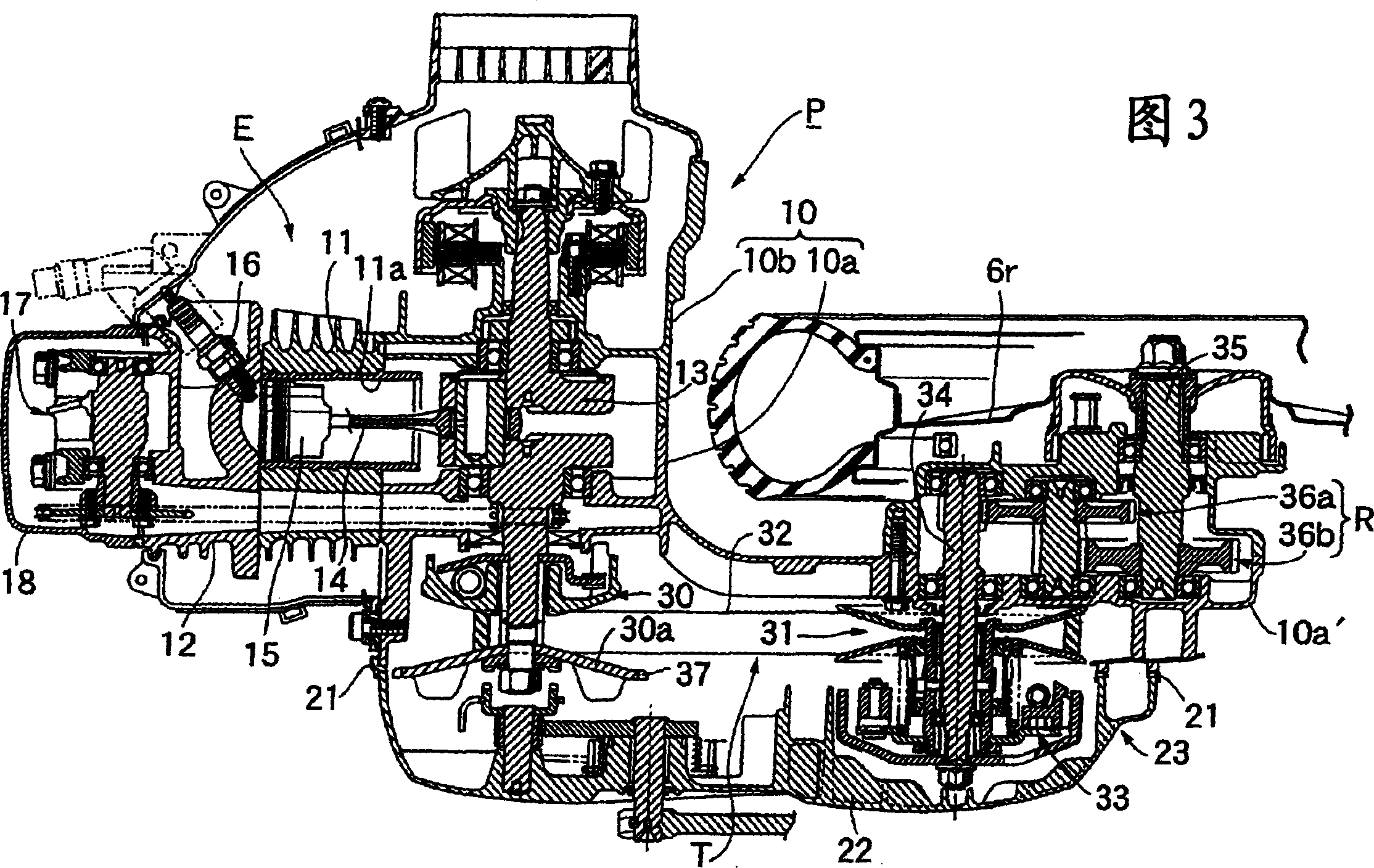 Pinion-shaft support structure for starter in power unit