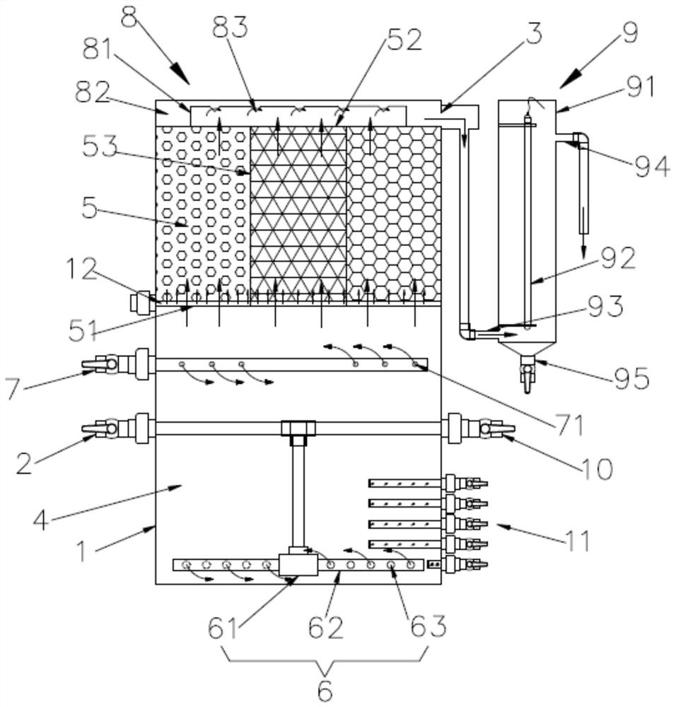 Culture wastewater purification treatment system and process