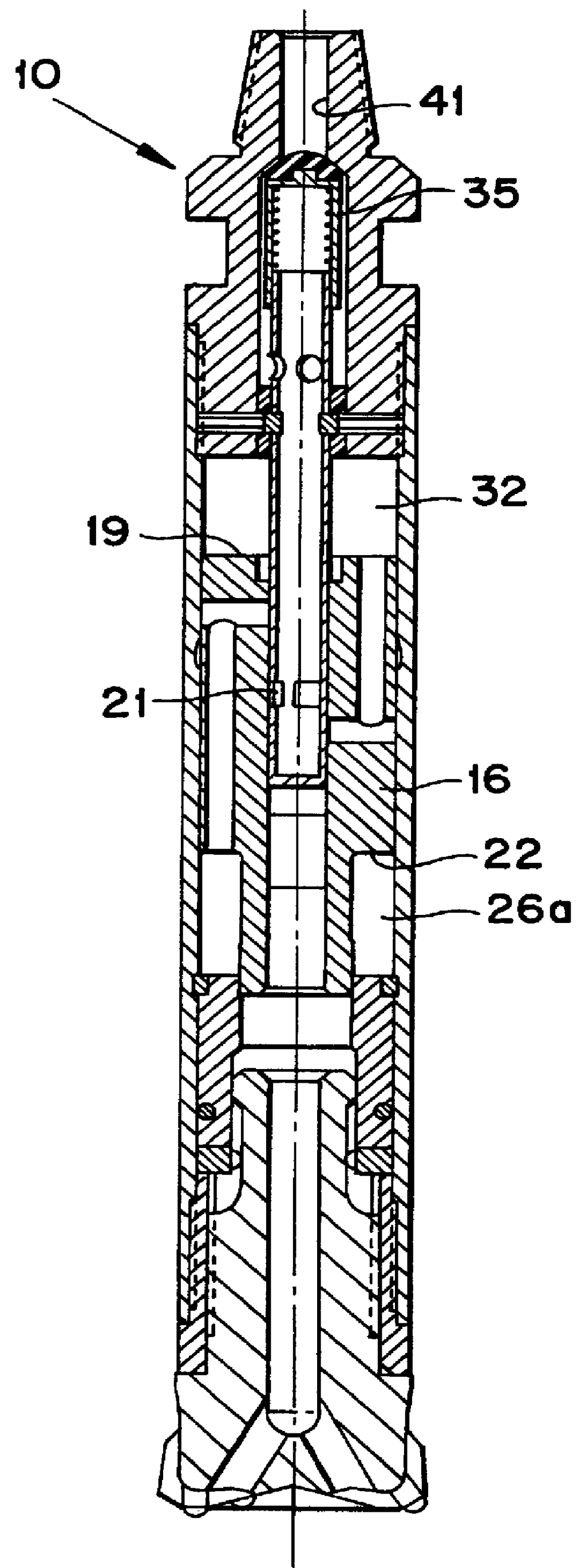 Percussive down-the-hole rock drilling hammer and piston therefor