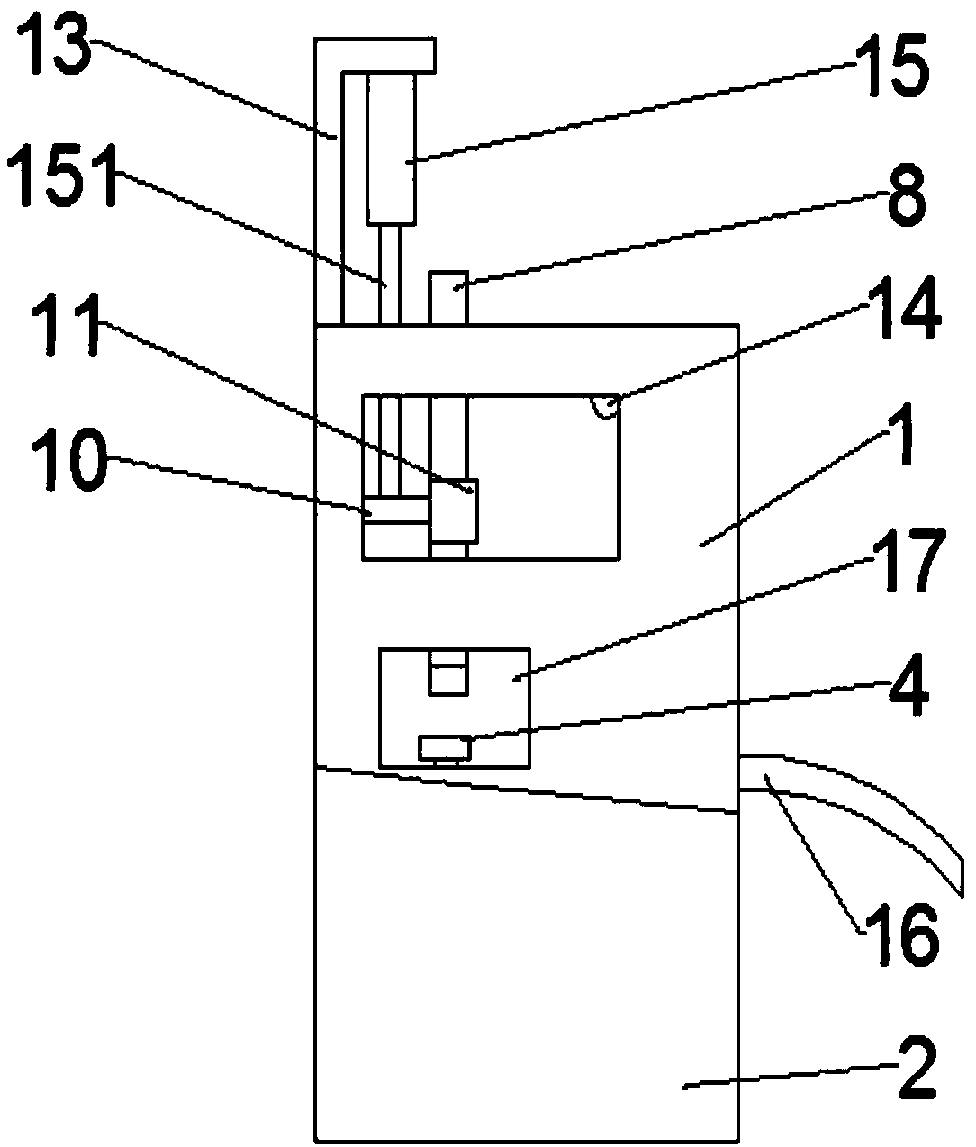 B-mode ultrasound probe cleaning device