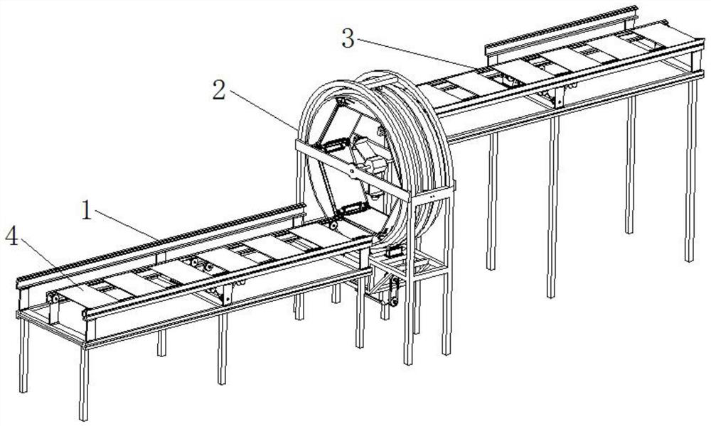 Automatic circuit board flipping device