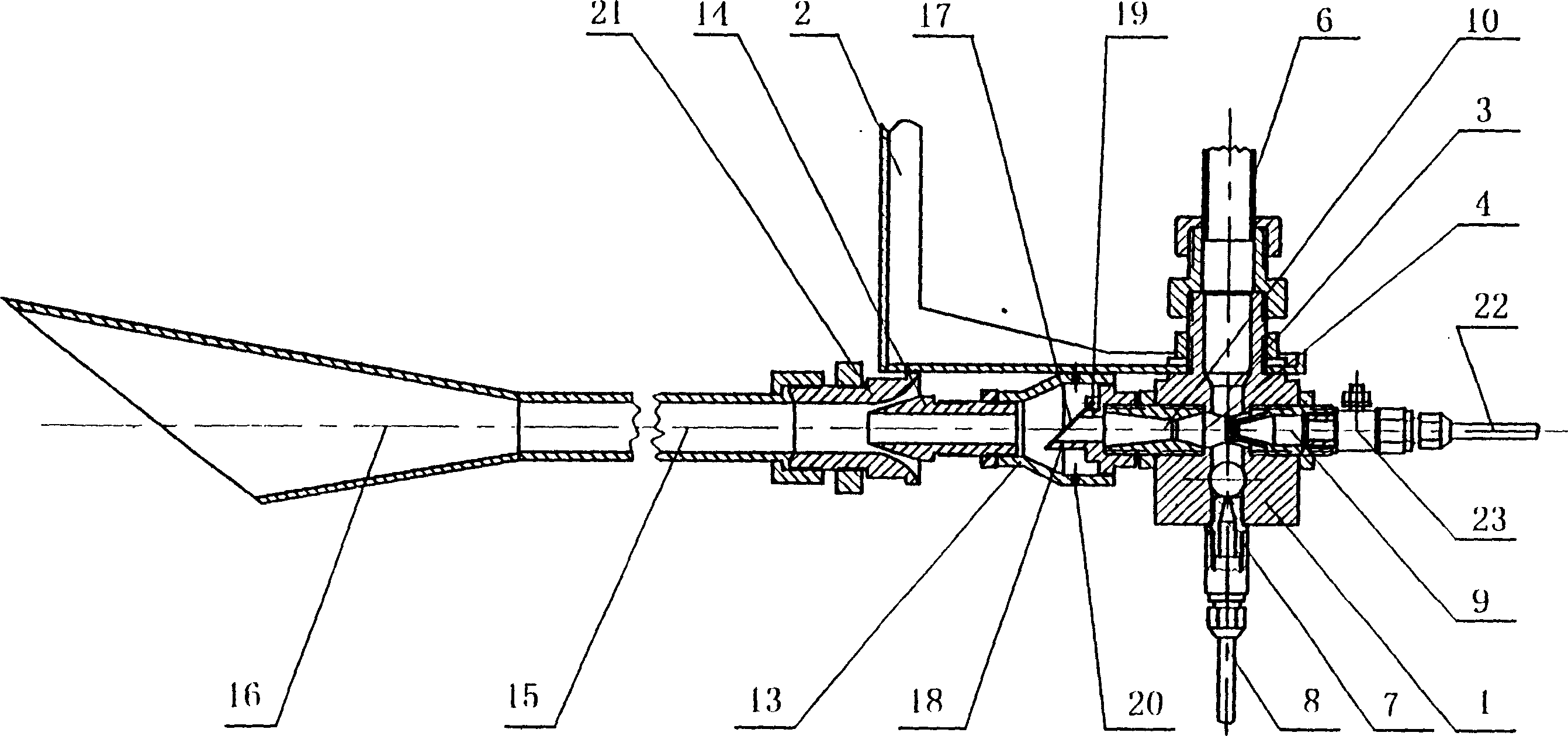 Flying ash sampling ejector