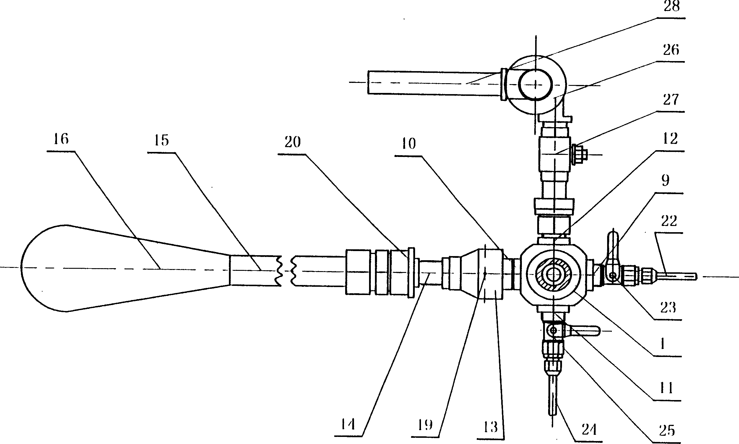 Flying ash sampling ejector