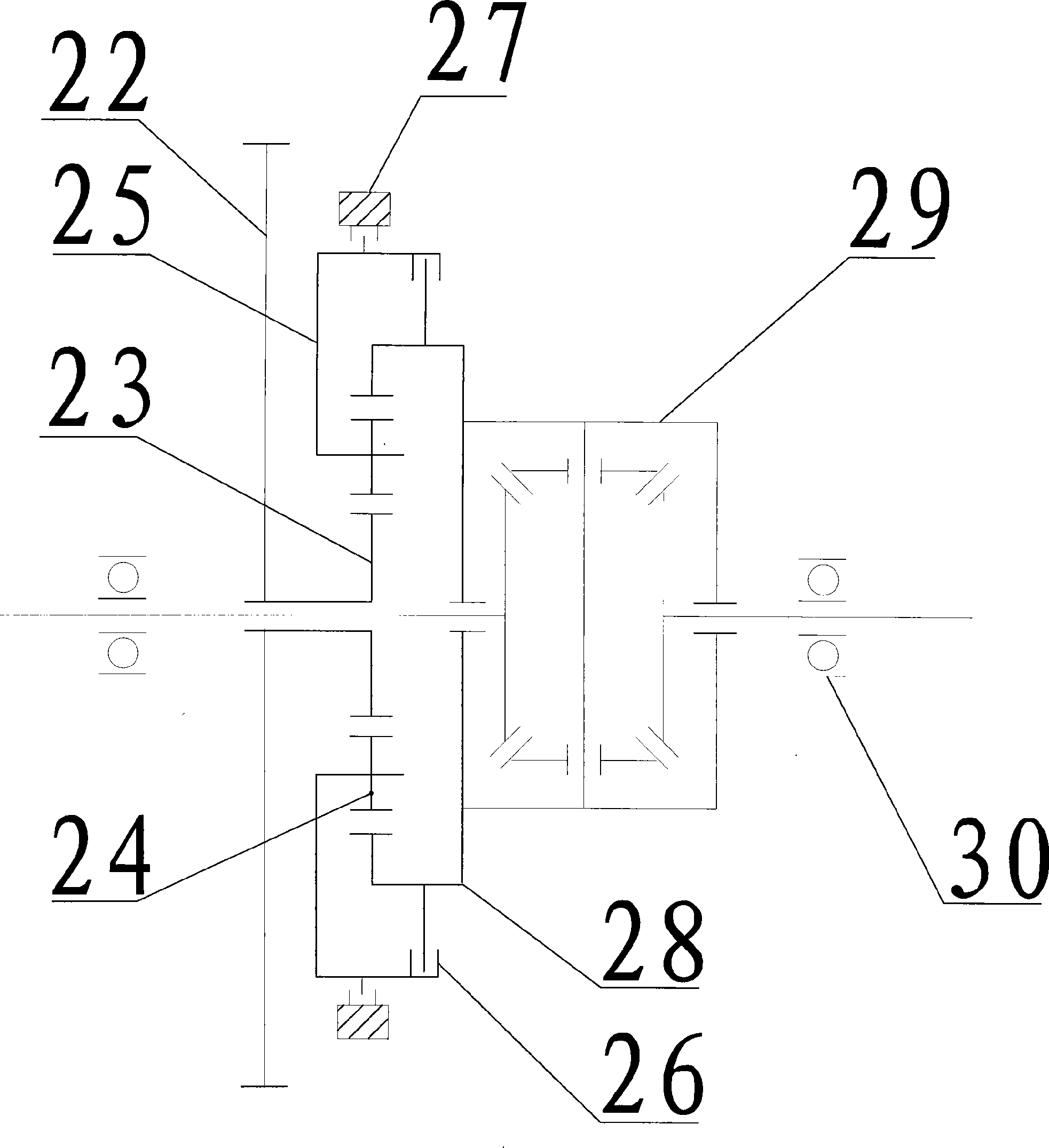 Double clutch automatic speed transmission