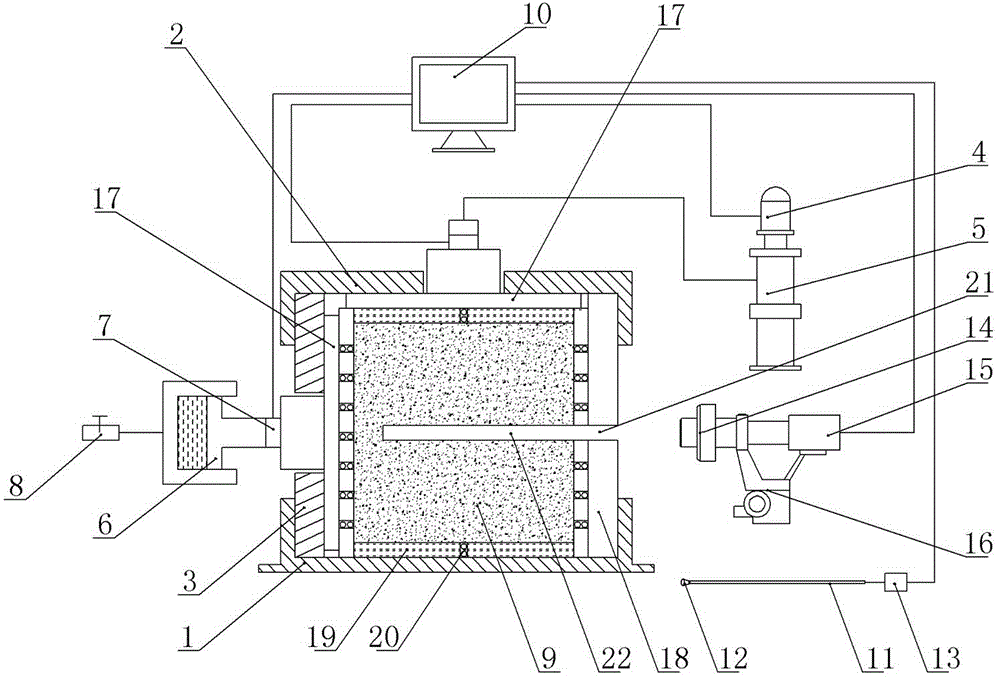 Simulating device and method for diameter change rule of gas extraction borehole