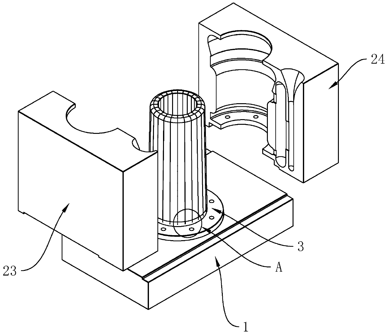 Mold for preventing cracking of castings