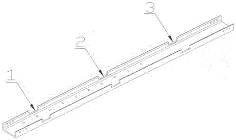 Novel side beam structure of elevator counterweight framework