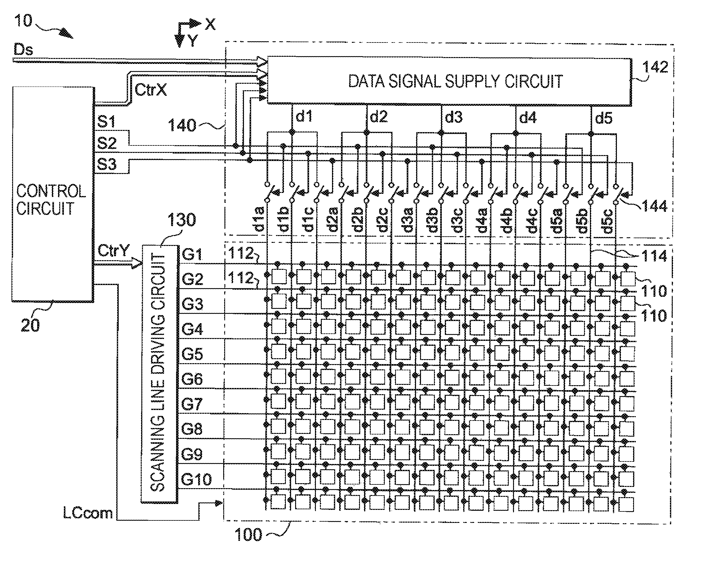 Electro-optical device, driving method therefor, and electronic apparatus