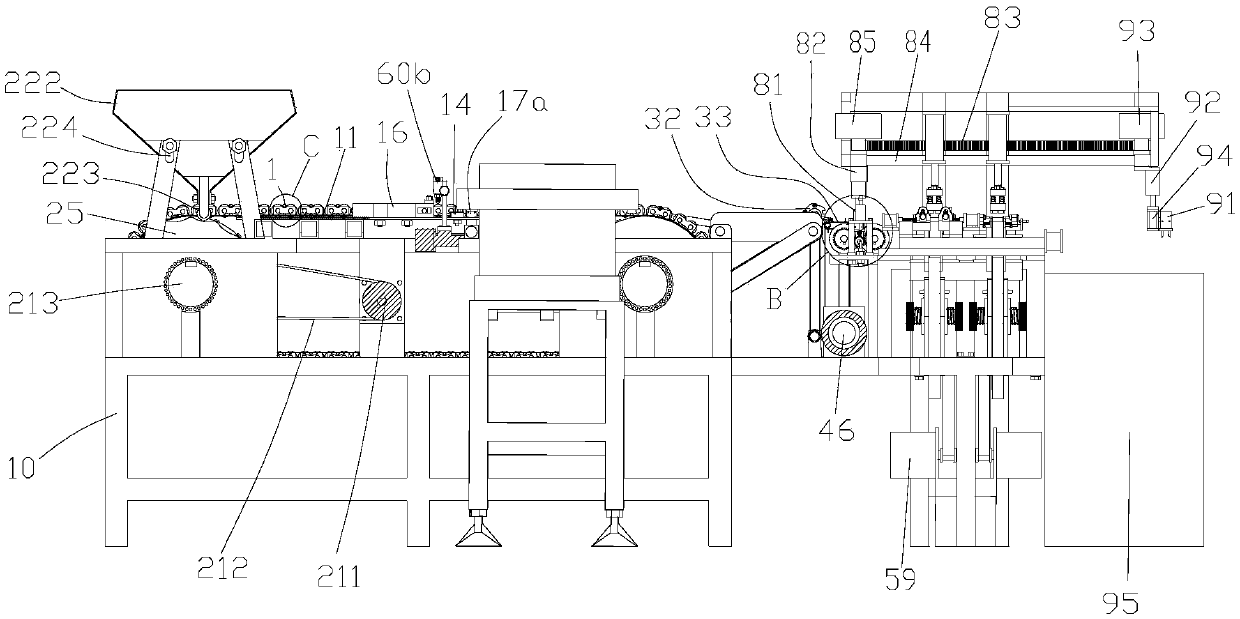 Device for pasting arrow head, arrow tail and arrow feathers