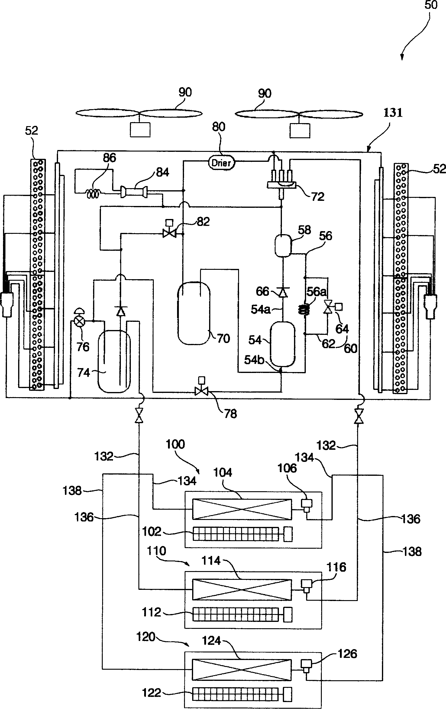 Central air conditioner and controlling method thereof