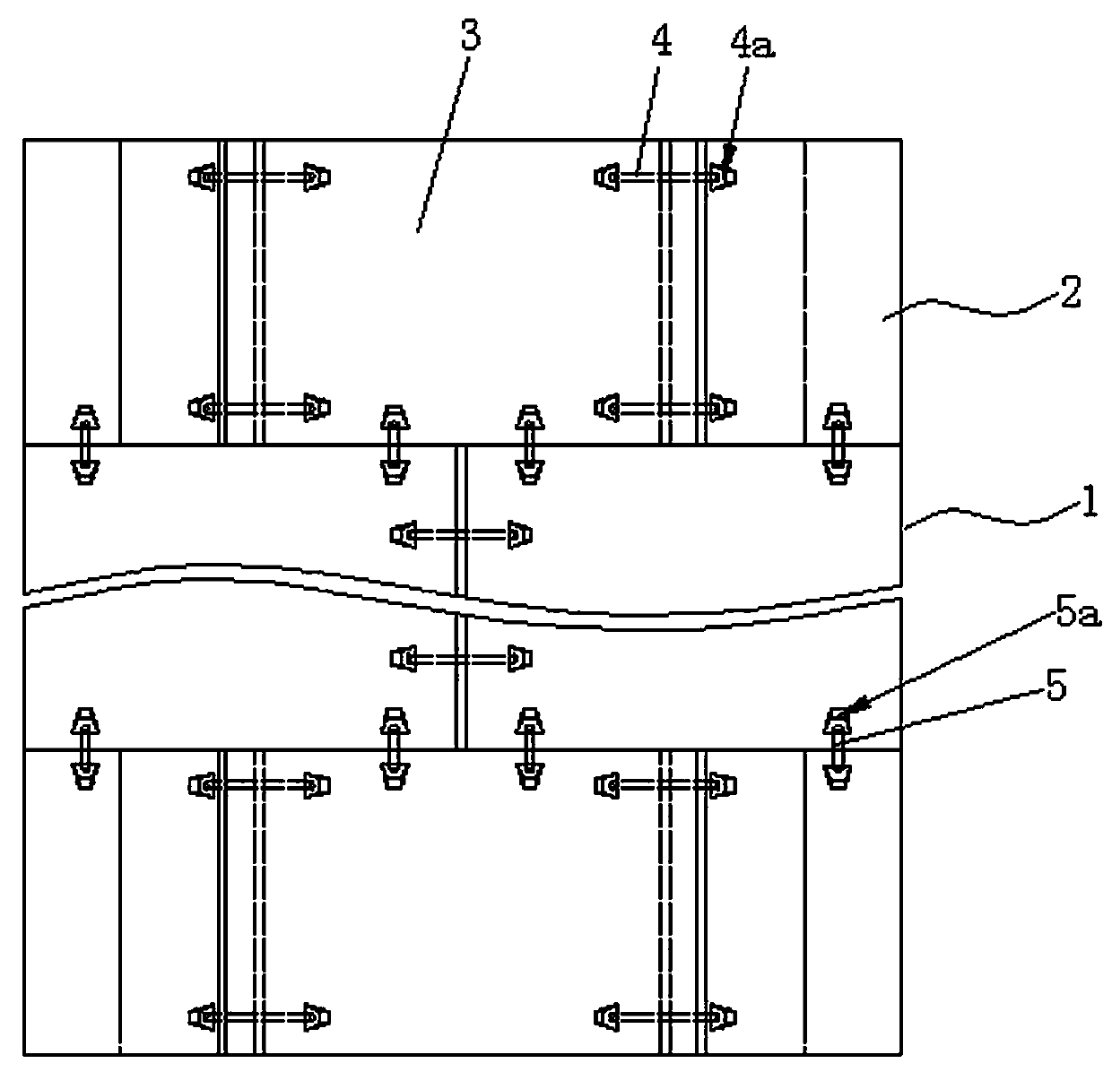 Pre-stressed assembling structure and construction method of prefabricated concrete duct pieces for well-sinking type bridge substructure