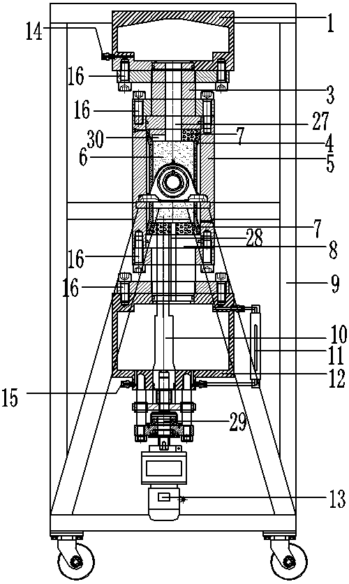 A test device and test method for the evolution of permeability coefficient of fractured rock mass