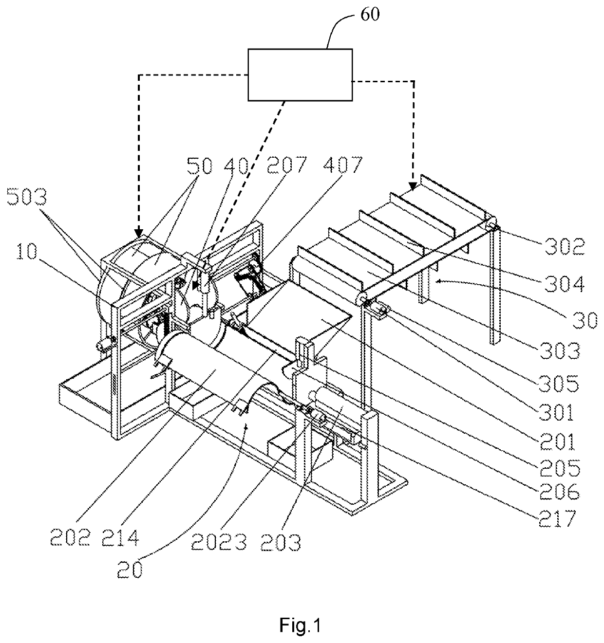 Automatic all-in-one machine for clearing, peeling, and cleaning yam