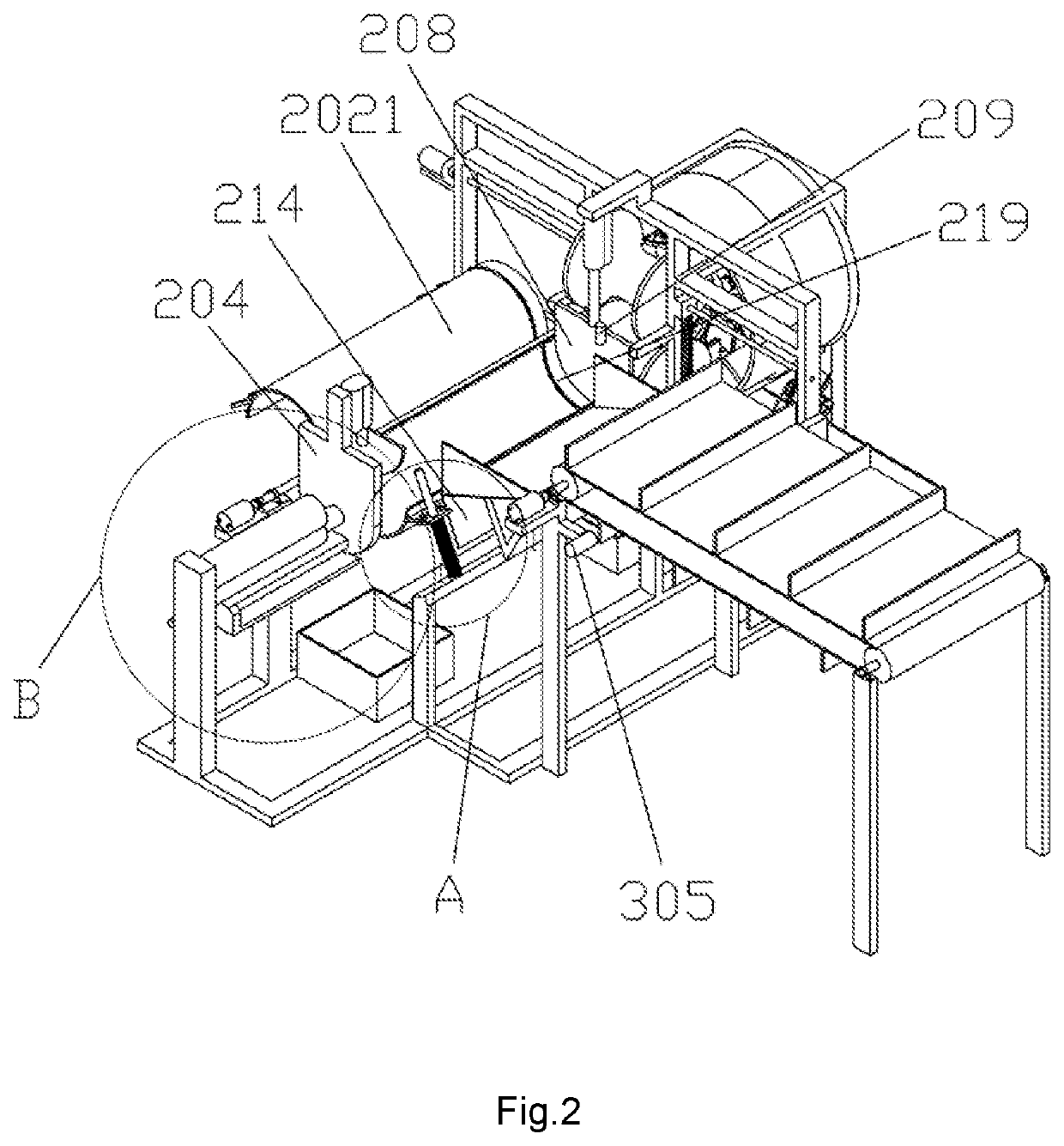 Automatic all-in-one machine for clearing, peeling, and cleaning yam