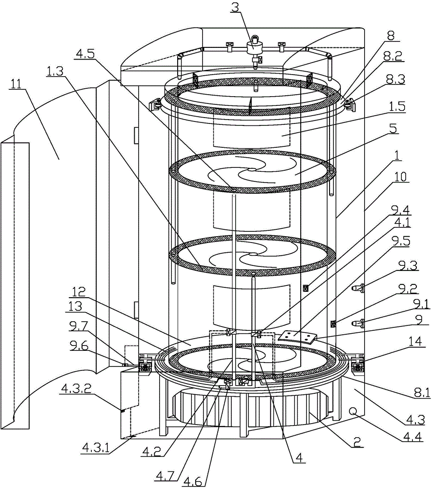 Variable-volume and energy-saving washing machine capable of achieving separated washing