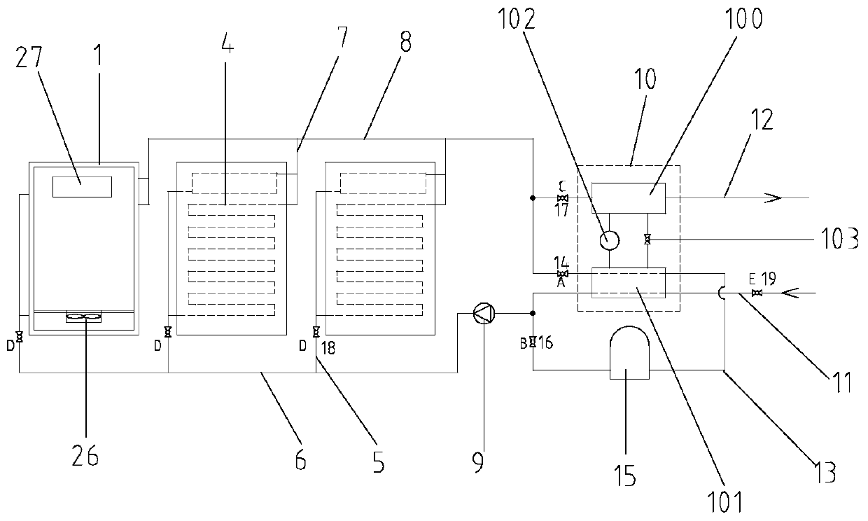 A cabinet liquid cooling system