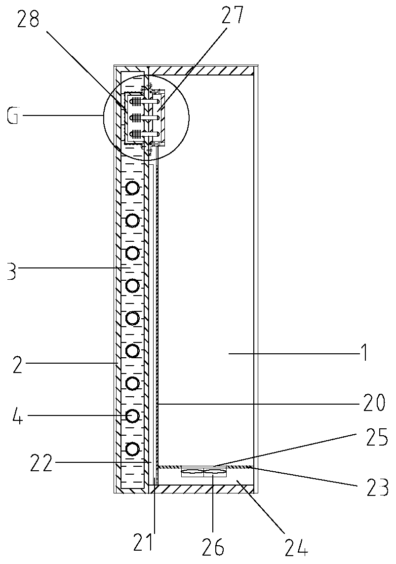 A cabinet liquid cooling system