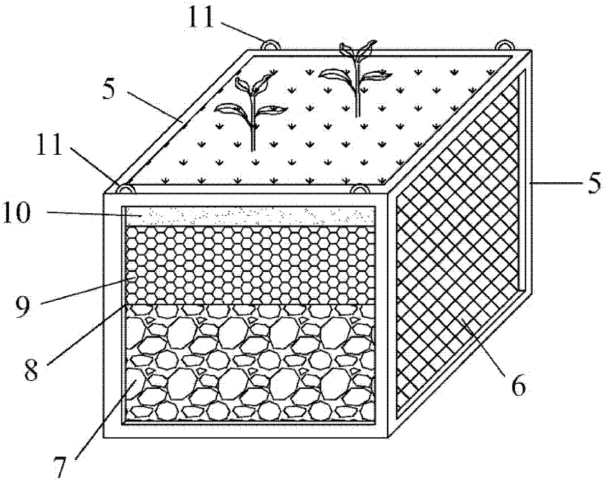 Modularized detachable constructed wetland