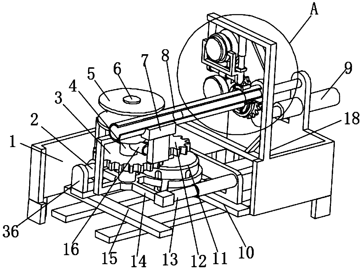 Pipe bending and cutting all-in-one machine for metal pipe machining