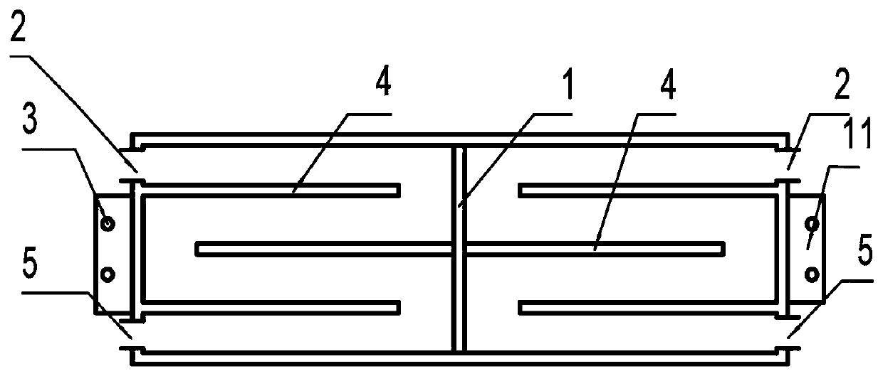 A new type of oxygen-enriched side-blown copper smelting furnace top cooling device