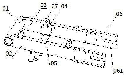 Welding fixture for rear fork of cross country motorcycle frame