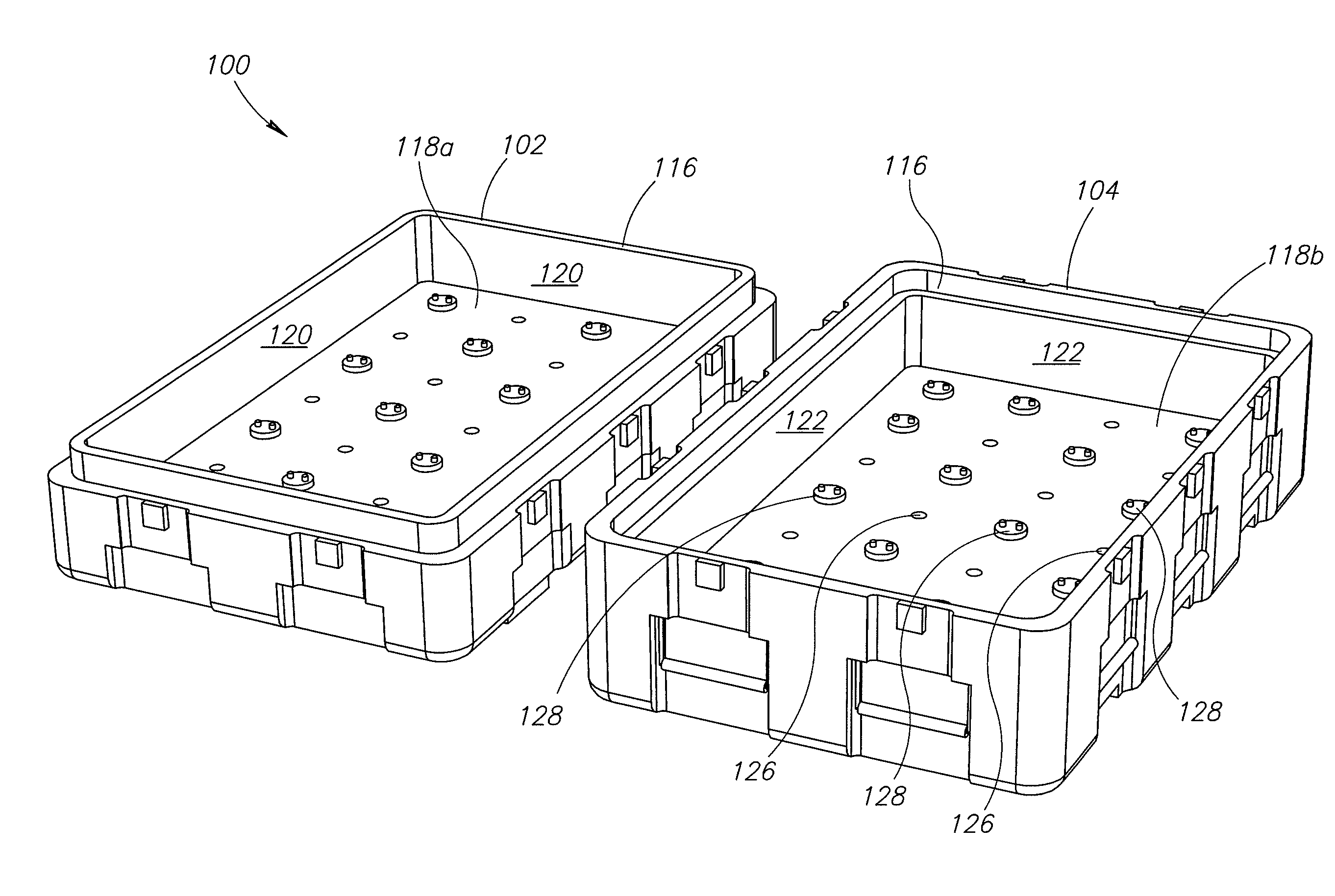 Strengthened equipment cases and methods of making same