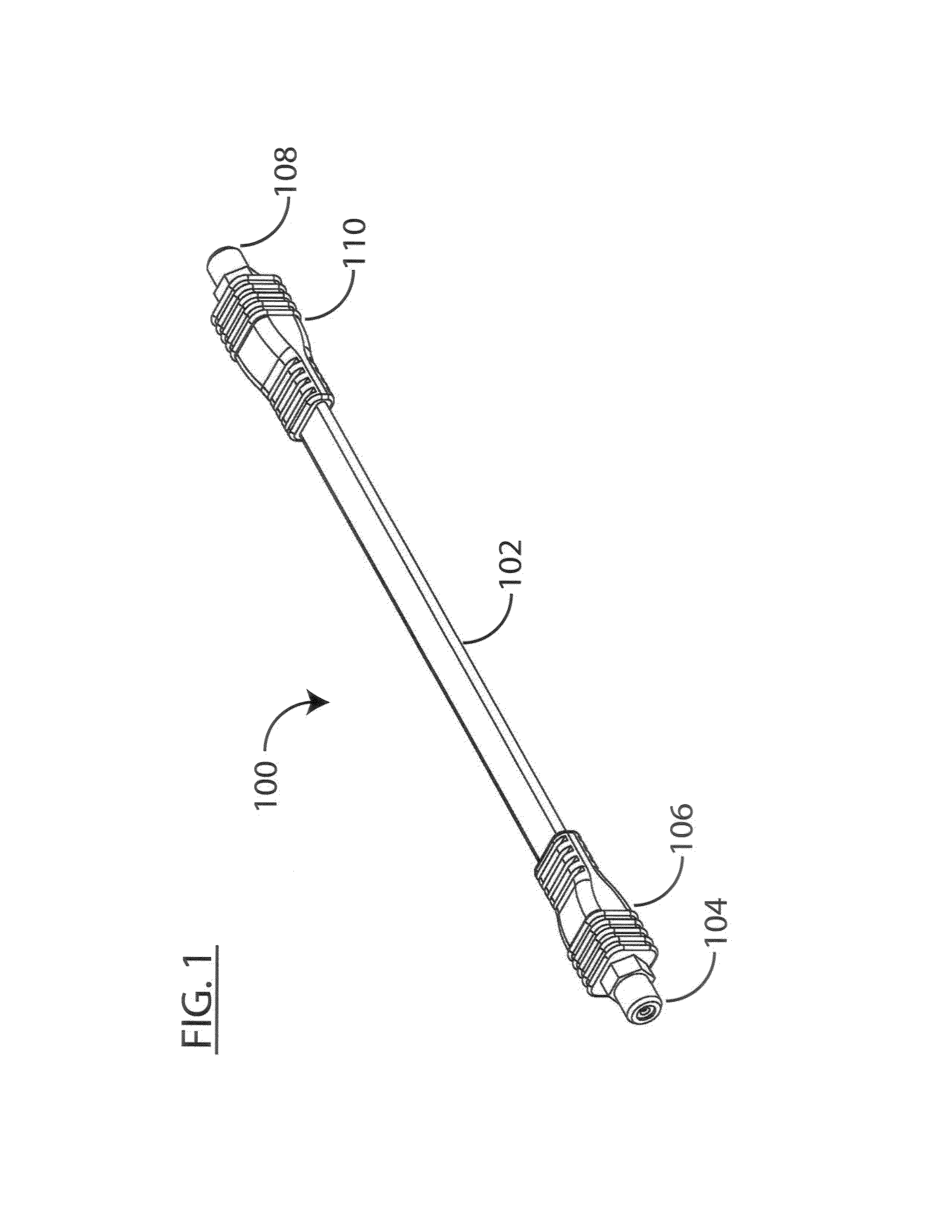 Guarded coaxial cable assembly