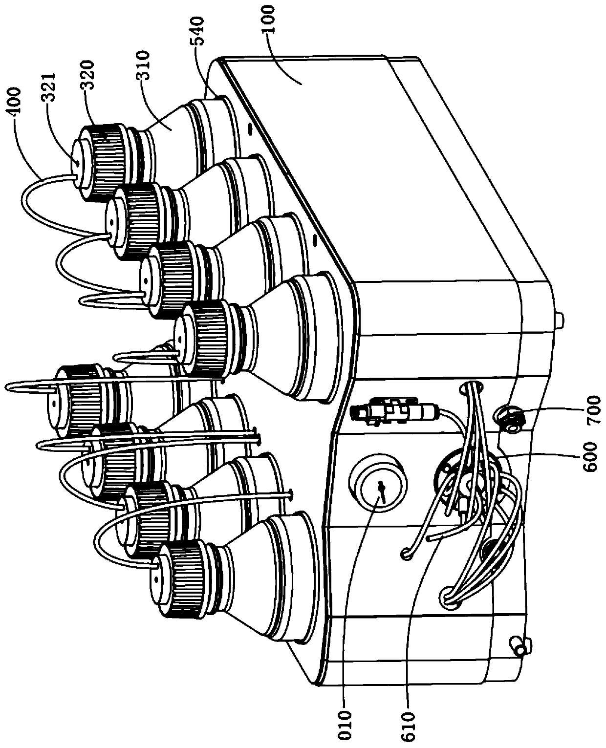 Reagent management device and extraction equipment