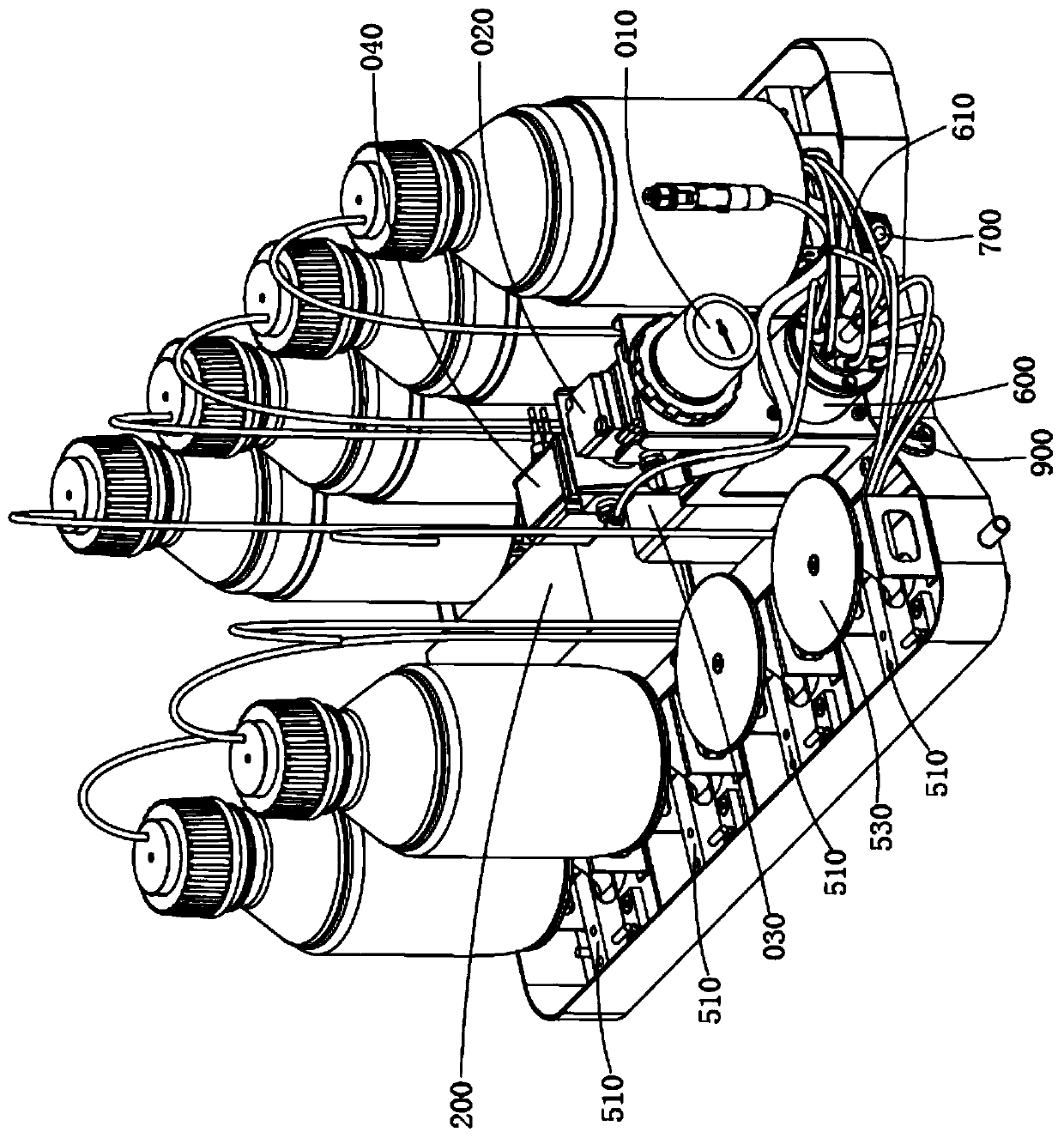 Reagent management device and extraction equipment