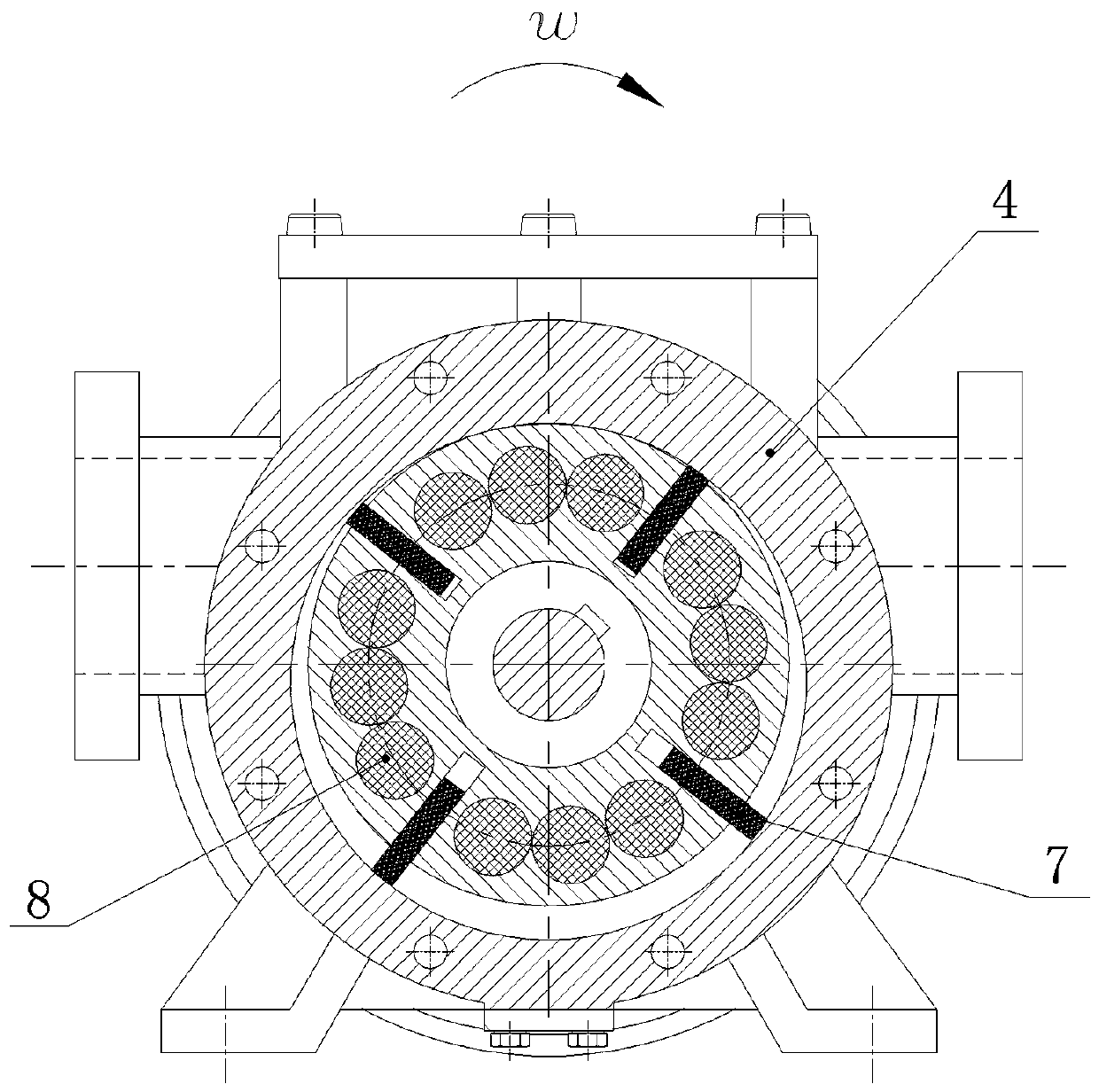 Disc Magnetic Connection Chemical Sliding Vane Pump