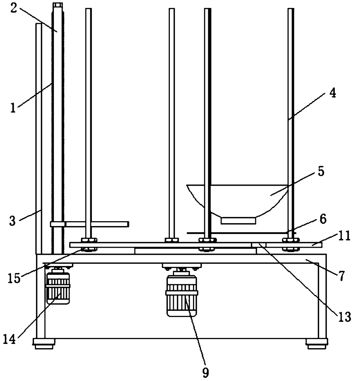 Automatic bowl outlet machine applied to automatic noodle cooking machine