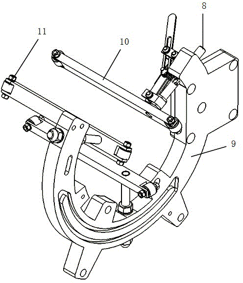 Derusting and polishing device for outer surface of steel pipe