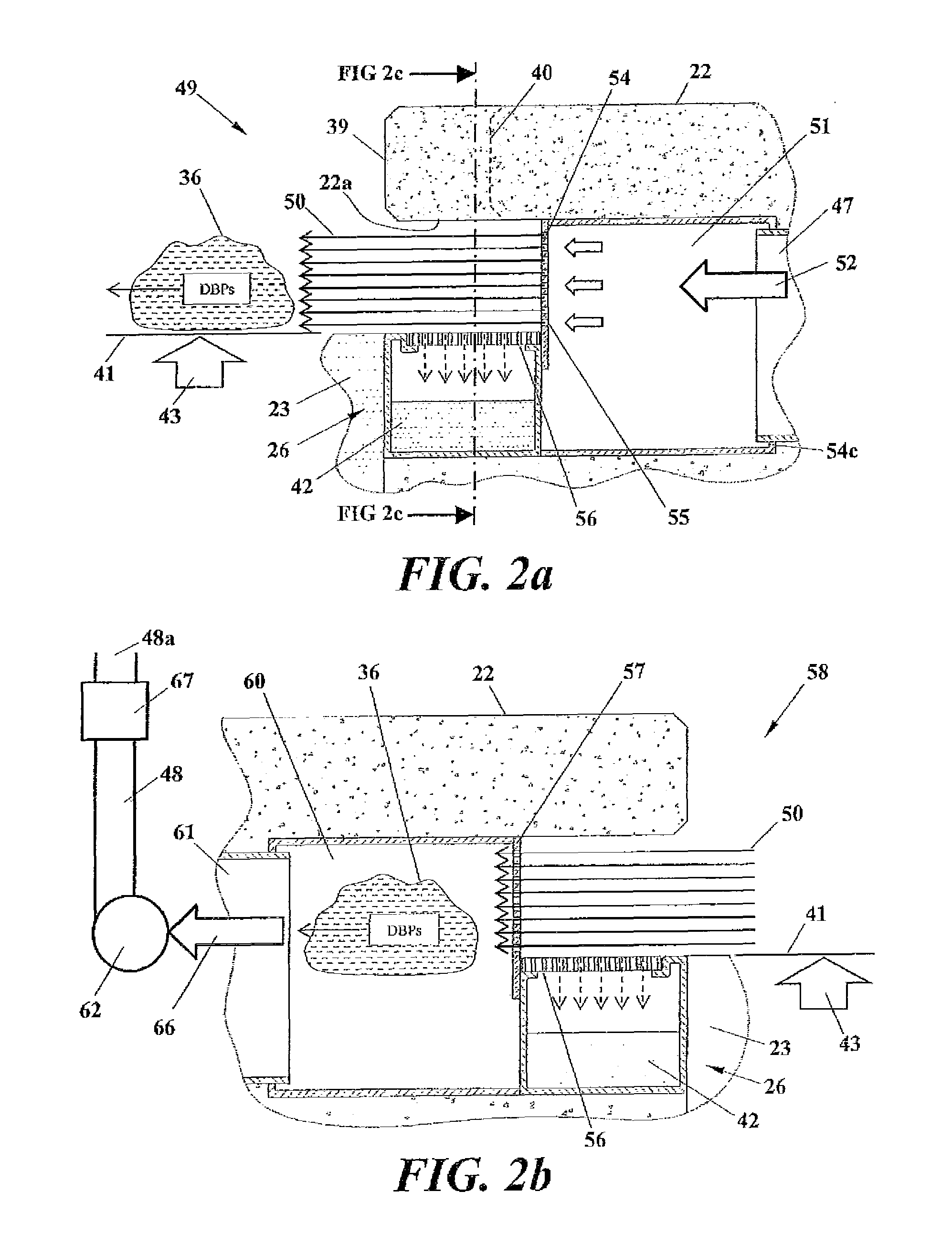 Self-contained system for scavenging contaminated air from above the water surface of an indoor swimming pool