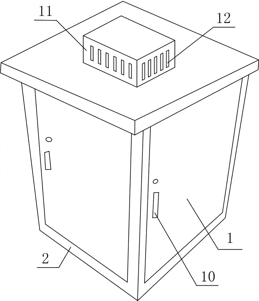 Equipment cabinet convenient for circuit arrangement