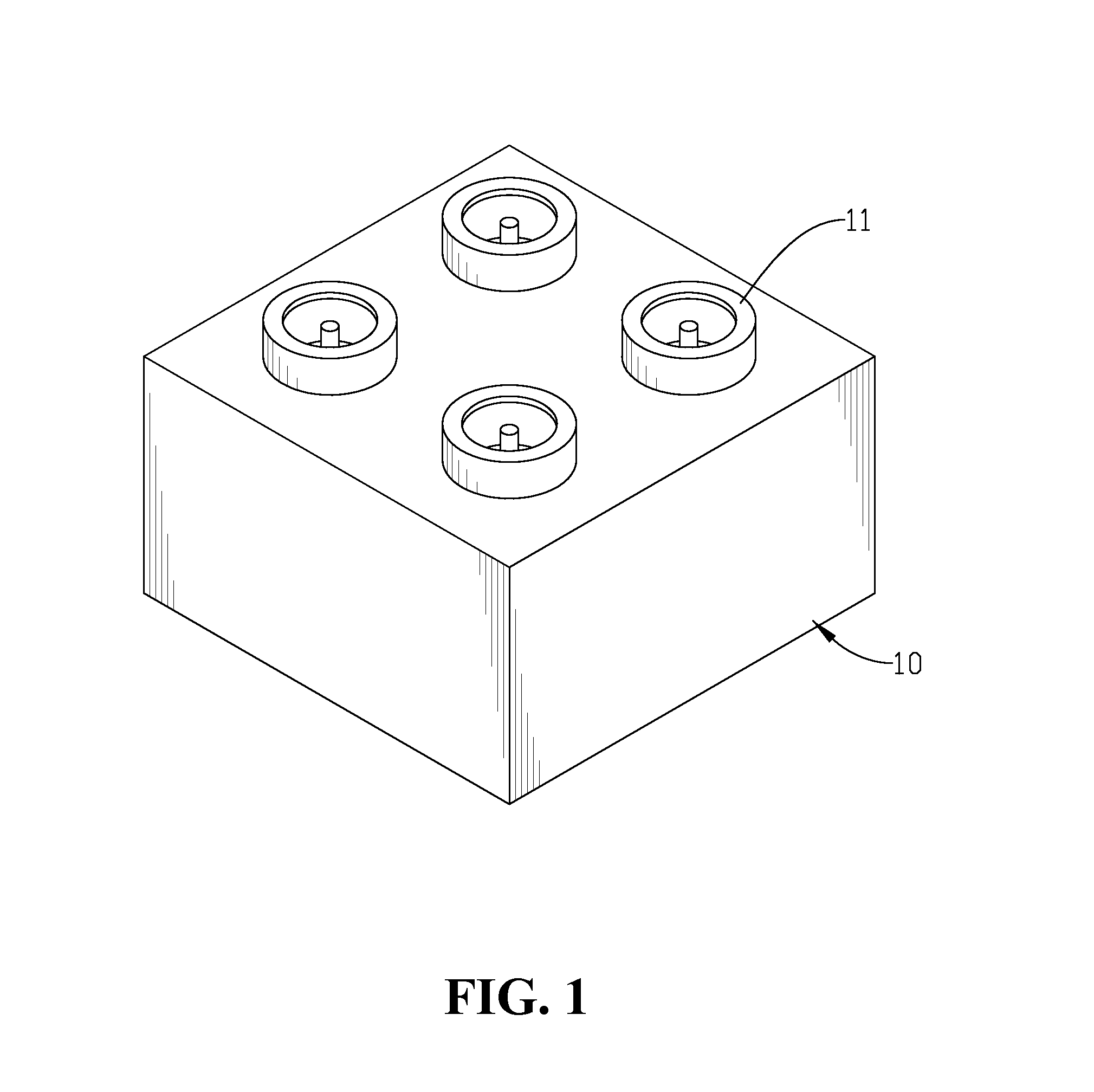 Modularized contact type of conductive building block