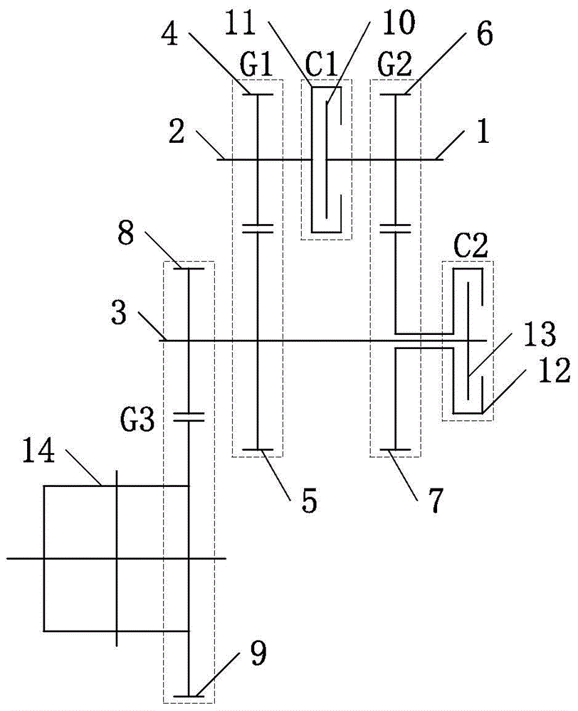 Two-speed automatic transmission for pure electric vehicle