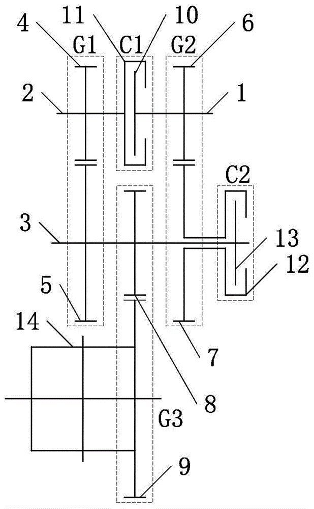 Two-speed automatic transmission for pure electric vehicle