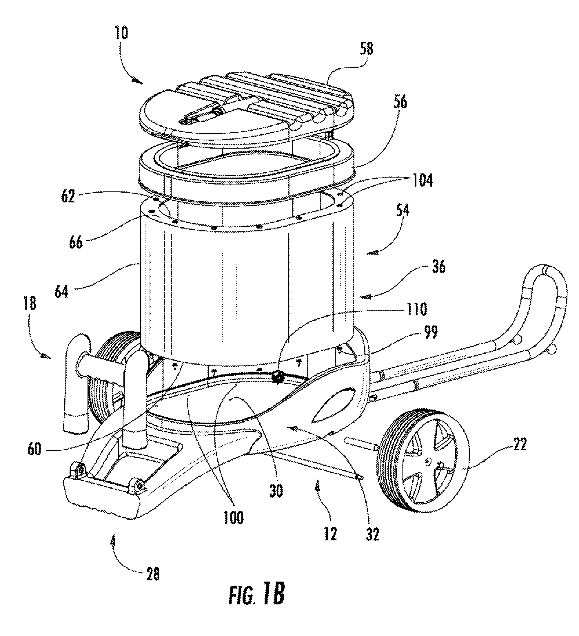 Travel cooler with air pump receiving area