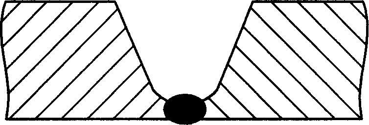 Assembly method of positioning chock for ensuring gap at root parts butt jointing tubes in use for welding