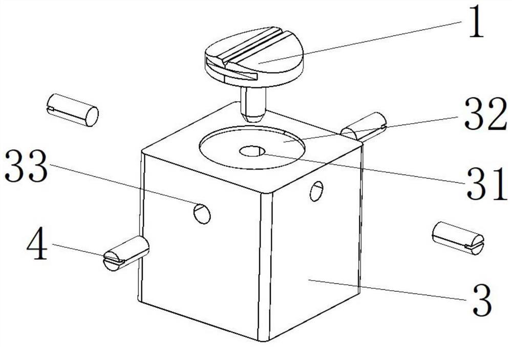 EBSD sample dismounting table and EBSD detection method of sample