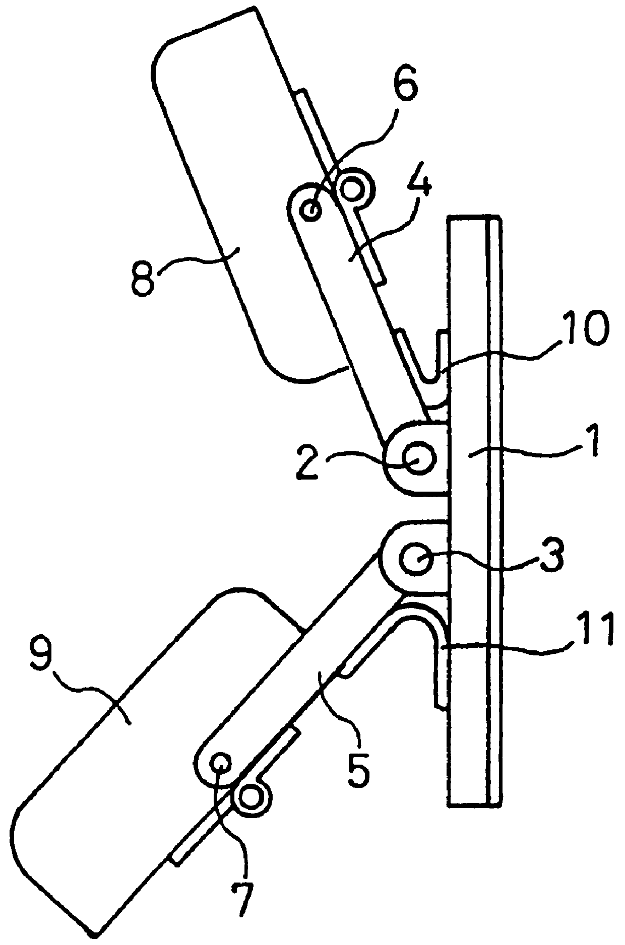 Support for backrest and seat of seat furniture