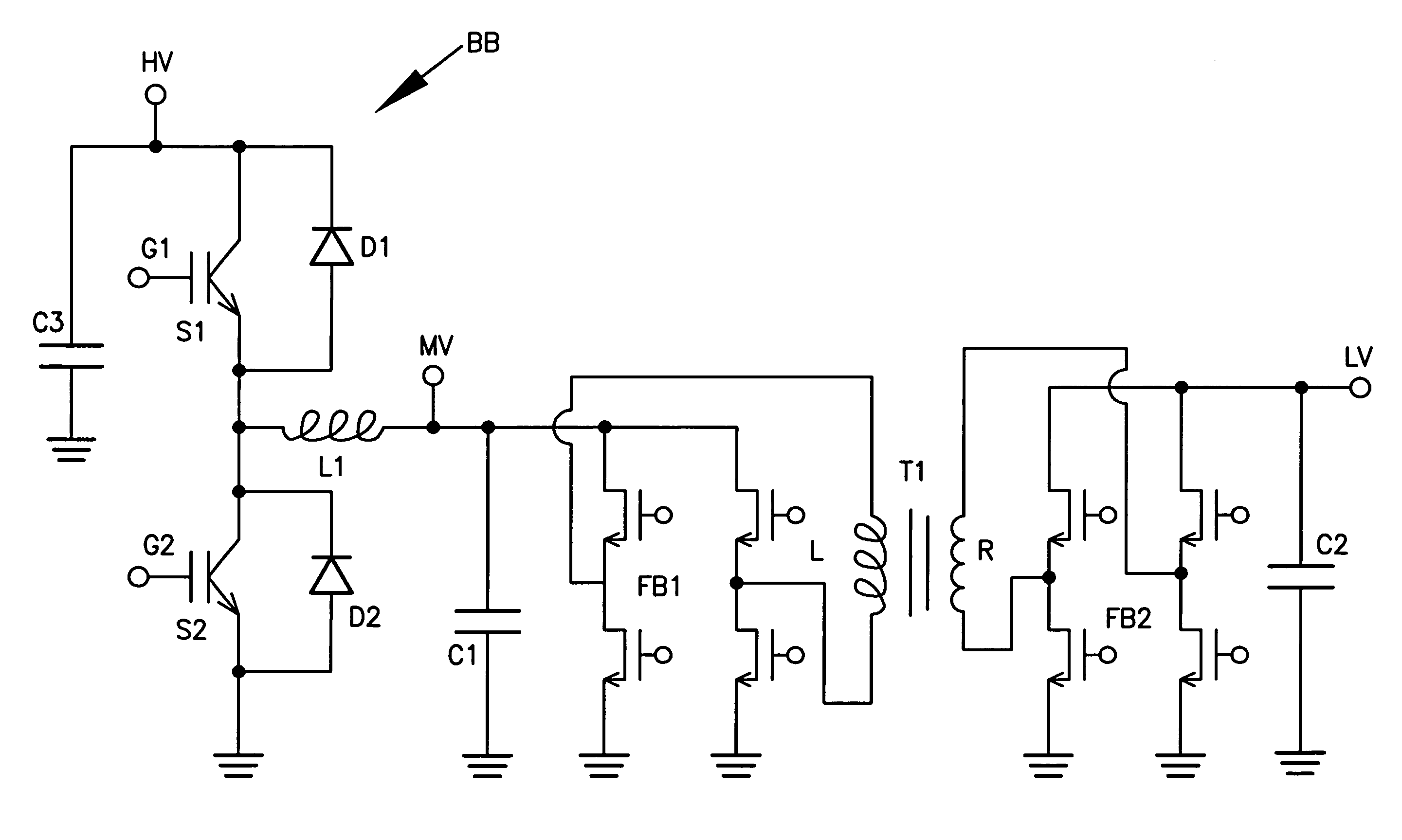 Bi-directional isolated DC/DC converter