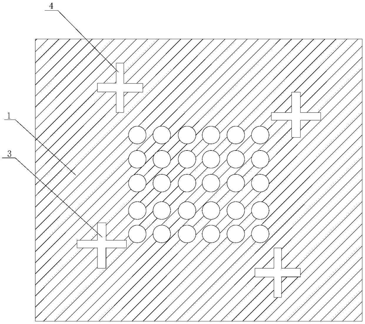 Ore fixing device for punching press mold