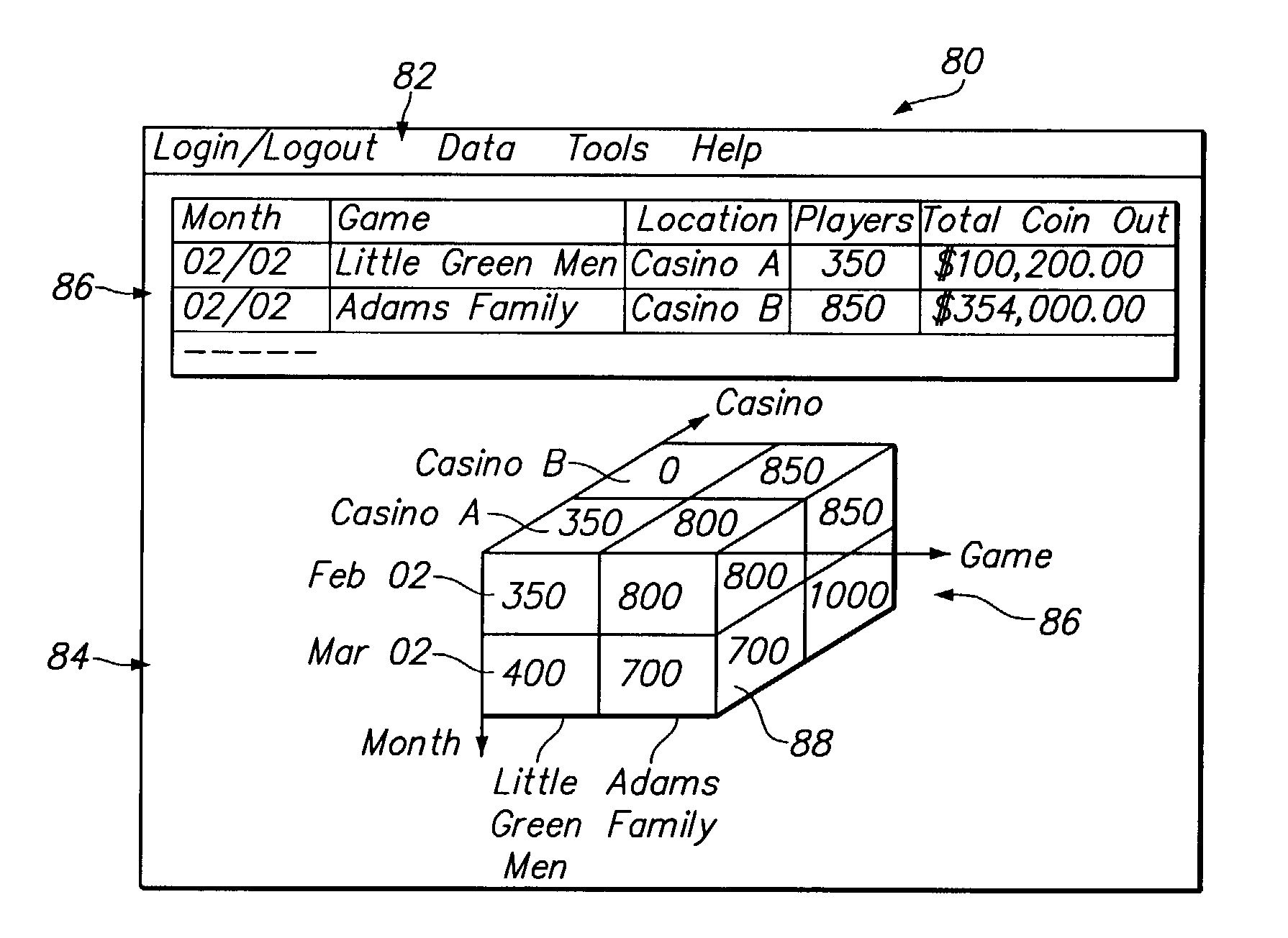 Method and apparatus for tracking game play