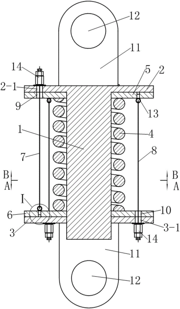 Spiral spring damper with early rigidity capable of being adjusted