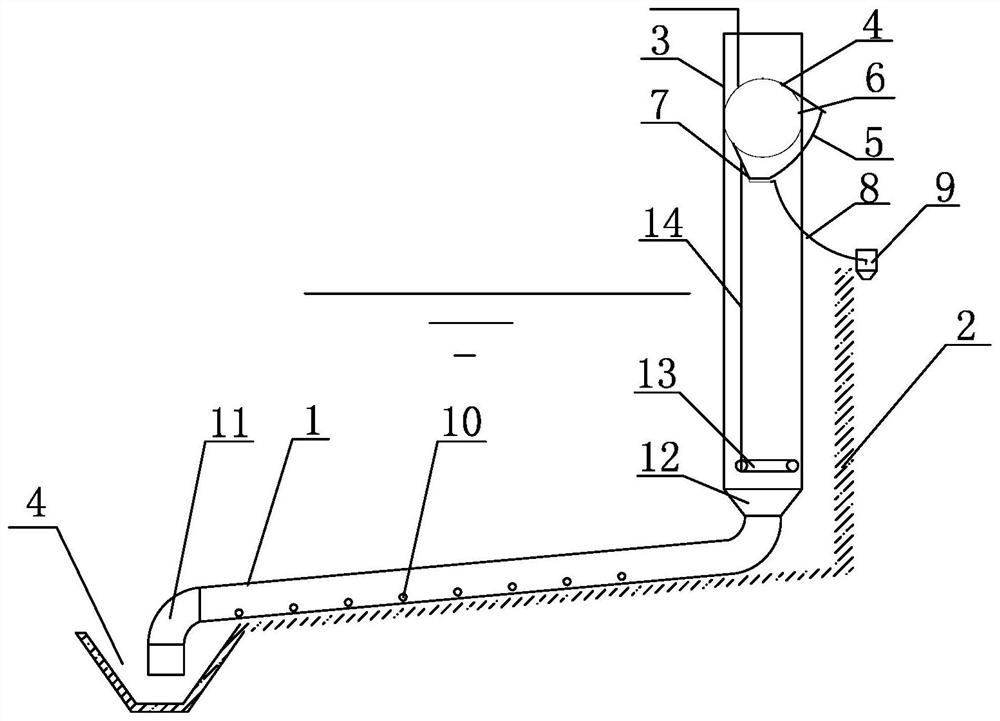 Double-arc continuous concentration and sewage discharge device and method for shrimp farming system